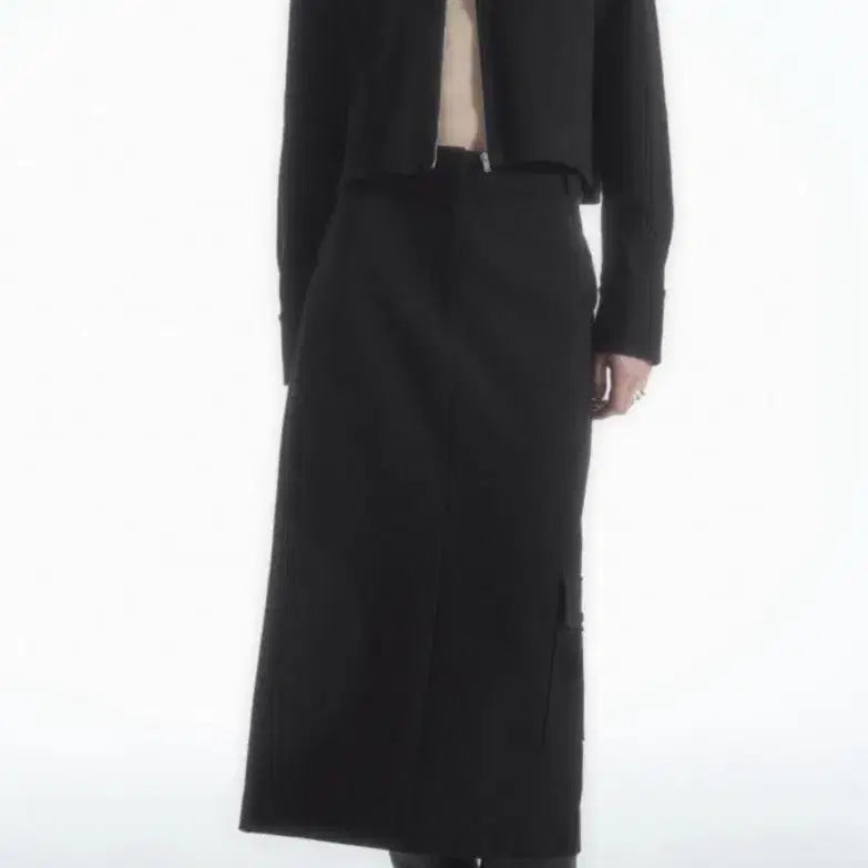 [BUNJANG] COS Cargo Midi Skirt Black S / COS 코스 카고 미디 스커트 블랙 s