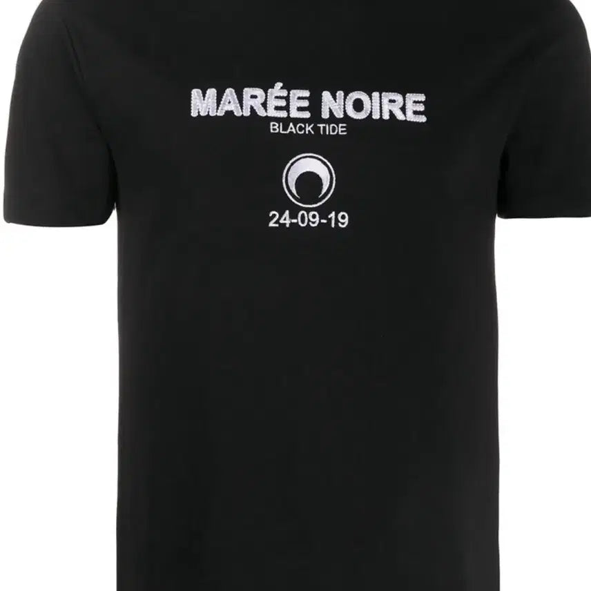 [BUNJANG] Marine Serre Black Short Sleeve T-Shirt / 마린세르 제니 반팔 티셔츠 블랙