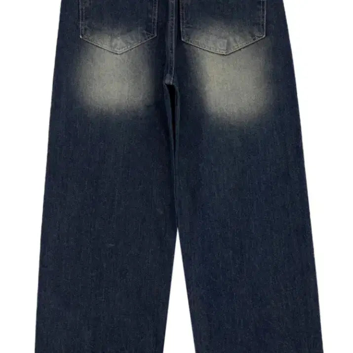[BUNJANG] Indigo Wide Denim Pants / 진청 인디고 와이드 데님 팬츠 (와르)