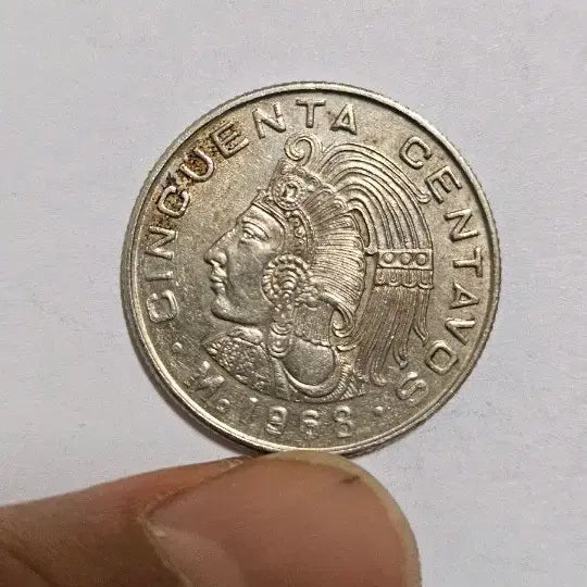 [BUNJANG] Mexico 1968 50 Centavos Coin / 멕시코 1968년 50센타보 동전(외국주화)A13
