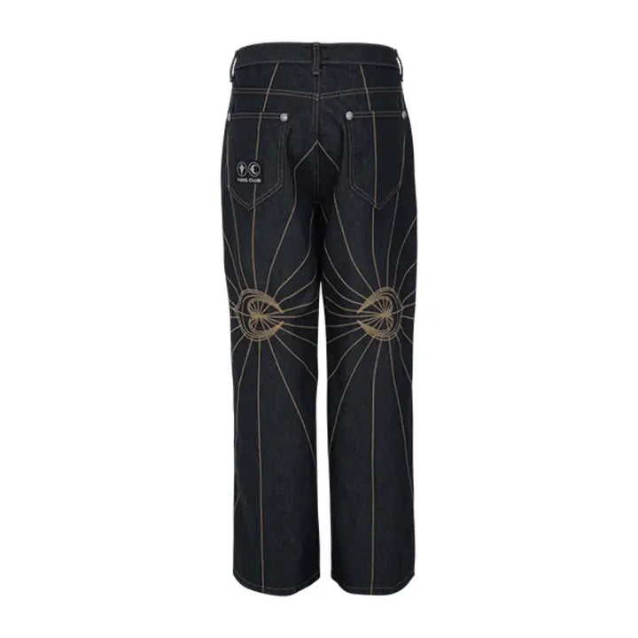 [BUNJANG] THUG CLUB Chain Stitch Denim Pants Size 2 / 떠그클럽 체인 스티치 데님 팬츠 팔아요 2