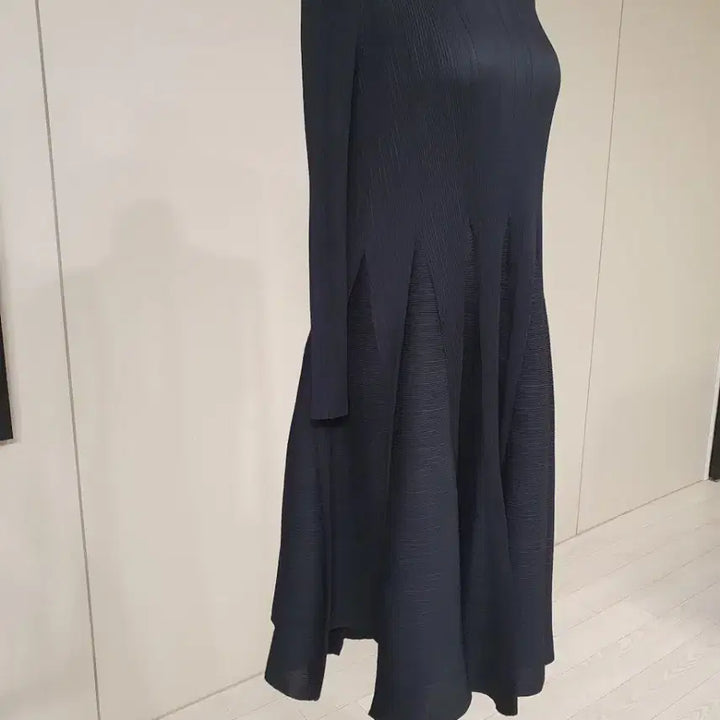 [BUNJANG] Pleated Long Dress Black / 플리츠 롱 원피스 블랙