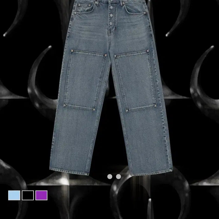 [BUNJANG] THUG CLUB Double Knee Denim Pants / 떠그클럽 더블 니 데님 팬츠 청바지 팔아요 2