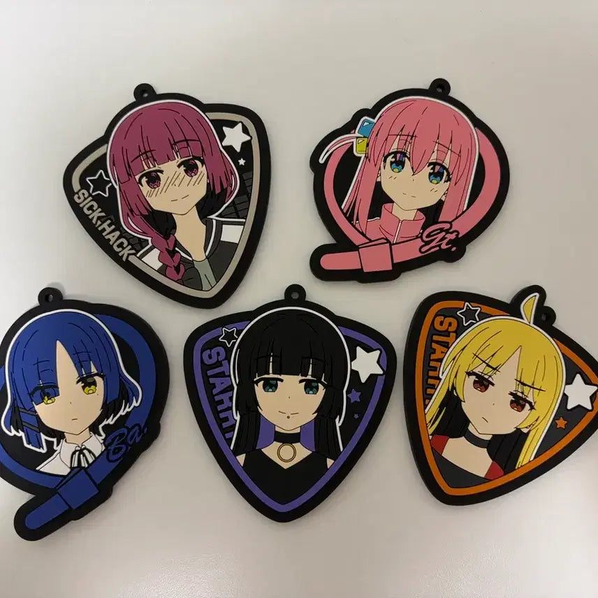 [BUNJANG] Bocchi the Rock! Rubber Keychain Bundle Set / 봇치더락 고무키링 일괄