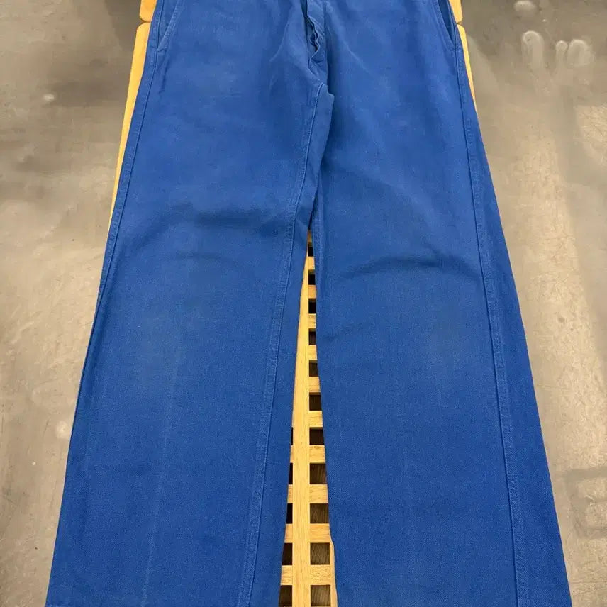 [BUNJANG] French Work Pants Cotton Twill Vintage Washed Blue / OLD MODEL WASHED FRENCH 올드모델 프렌치워크팬츠