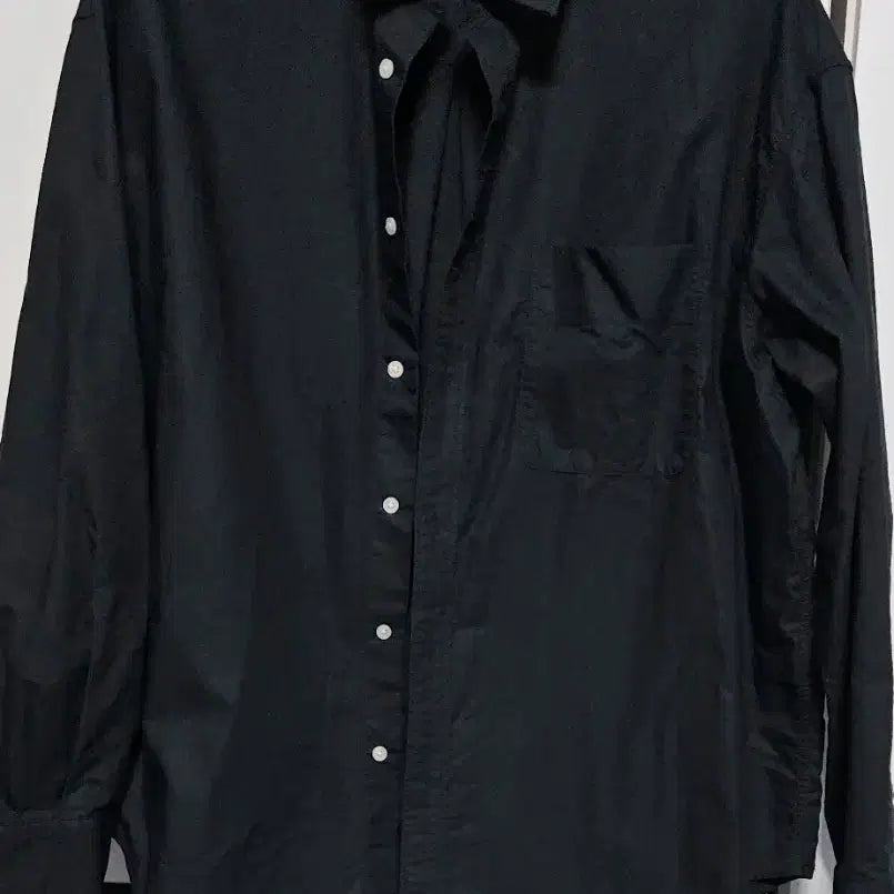 [BUNJANG] 8seconds Oversized Shirt Black/Blue / 에잇세컨즈 오버핏 셔츠 105블랙/블루