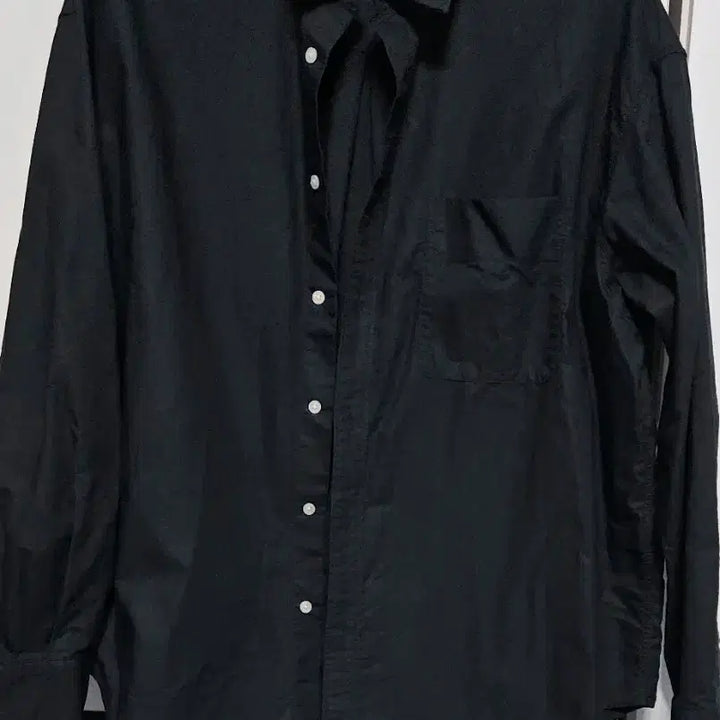 [BUNJANG] 8seconds Oversized Shirt Black/Blue / 에잇세컨즈 오버핏 셔츠 105블랙/블루