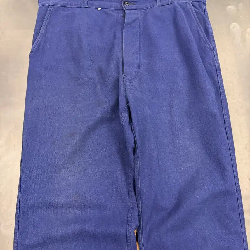 [BUNJANG] Vintage Washed Navy French Work Pants / OLD MODEL WASHED NAVY FRENCH 프렌치워크팬츠