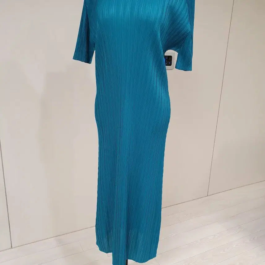 [BUNJANG] Pleated Long Dress Emerald / 플리츠 롱 원피스 에메랄드