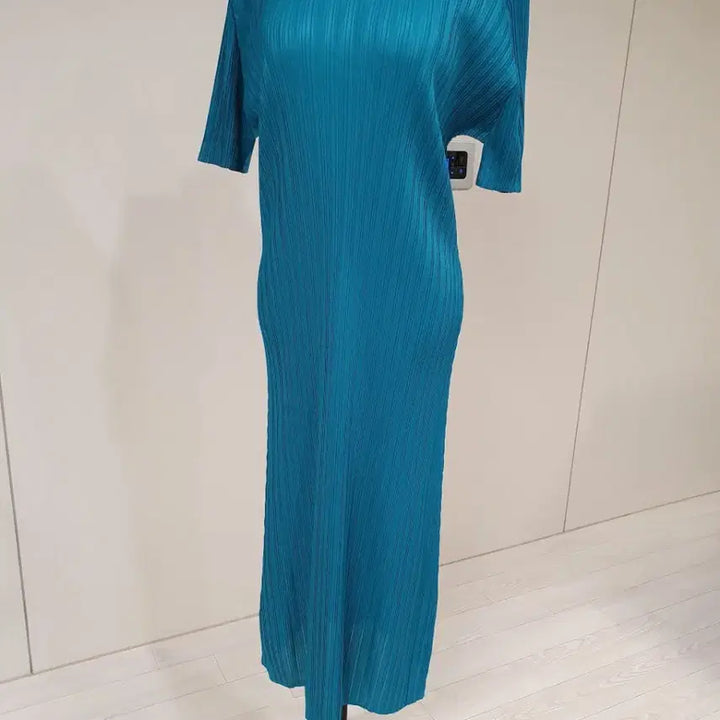 [BUNJANG] Pleated Long Dress Emerald / 플리츠 롱 원피스 에메랄드