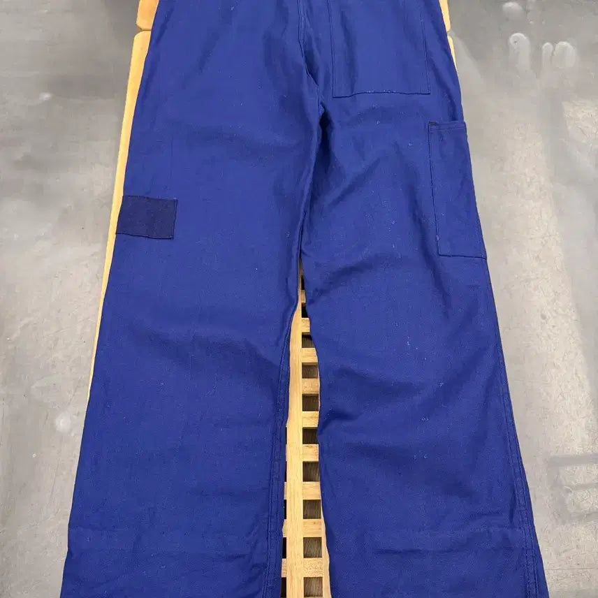 [BUNJANG] Vintage French Work Pants Navy Cotton Twill / OLD VINTAGE WASHED NAVY FRENCH 프렌치워크팬츠