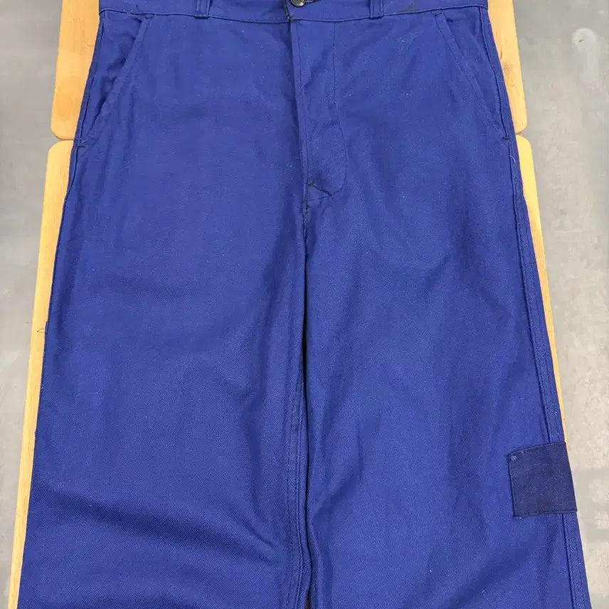 [BUNJANG] Vintage French Work Pants Navy Cotton Twill / OLD VINTAGE WASHED NAVY FRENCH 프렌치워크팬츠