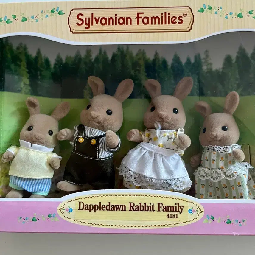 [BUNJANG] Sylvanian Families Old Lop-Eared Rabbit Family (Sealed) / 실바니안 올드 귀접토끼 미개봉 대플던 가족