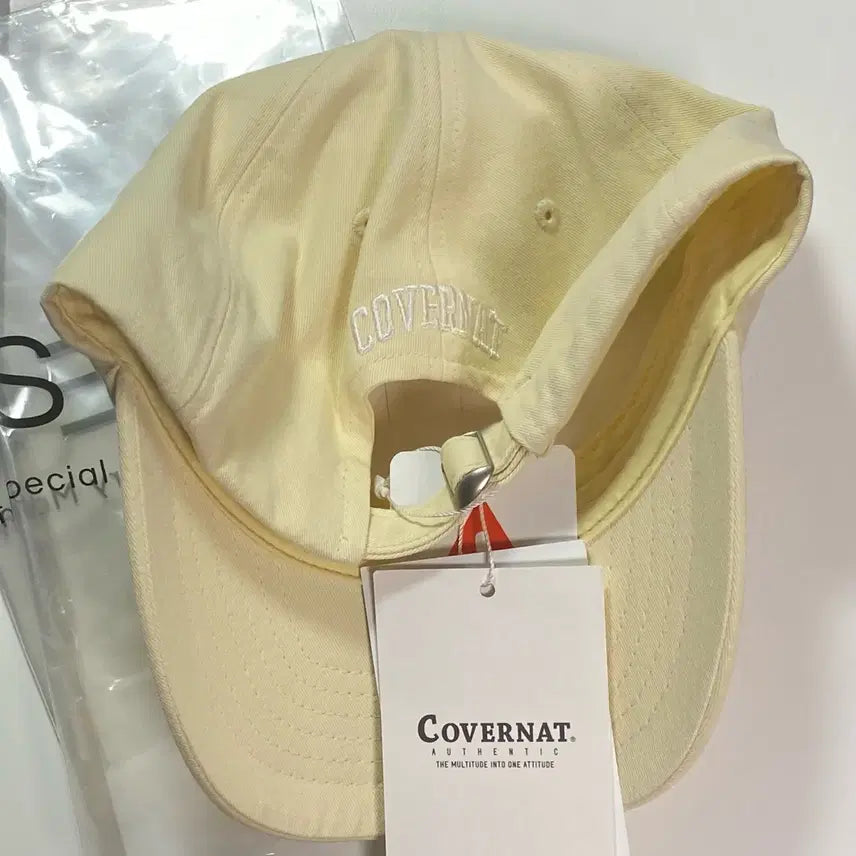 [BUNJANG] Covernat Small C Logo B.B. Cap - Yellow / [새상품] 커버낫 스몰 C 로고 B.B 캡 - 옐로우