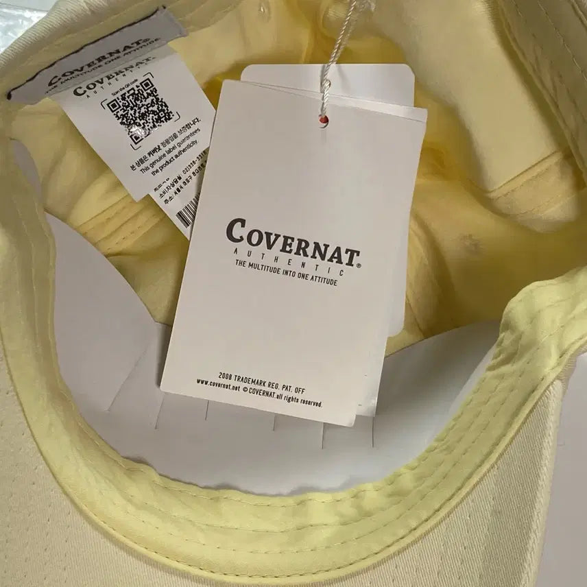 [BUNJANG] Covernat Small C Logo B.B. Cap - Yellow / [새상품] 커버낫 스몰 C 로고 B.B 캡 - 옐로우