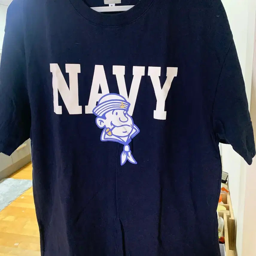 [BUNJANG] Ebbets Field Navy Short Sleeve T-Shirt / EBBETS FIELD 네이비 반팔 티셔츠