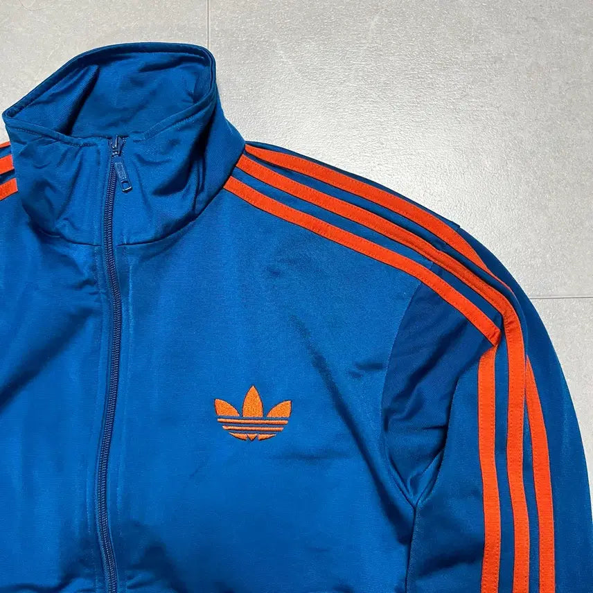 [BUNJANG] Adidas Firebird Track Top Jersey Blue/Orange / [100/L] 아디다스 파이어버드 트랙탑 트레이닝 져지 블루/오렌지