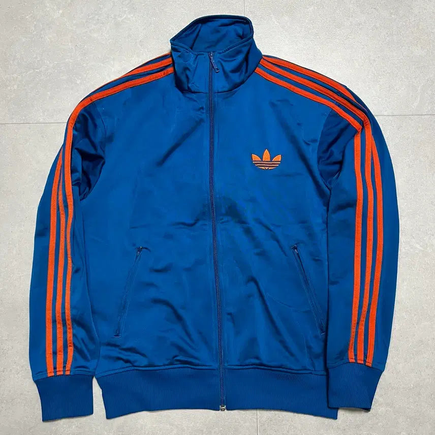 [BUNJANG] Adidas Firebird Track Top Jersey Blue/Orange / [100/L] 아디다스 파이어버드 트랙탑 트레이닝 져지 블루/오렌지