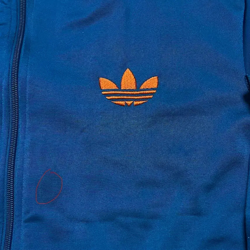 [BUNJANG] Adidas Firebird Track Top Jersey Blue/Orange / [100/L] 아디다스 파이어버드 트랙탑 트레이닝 져지 블루/오렌지