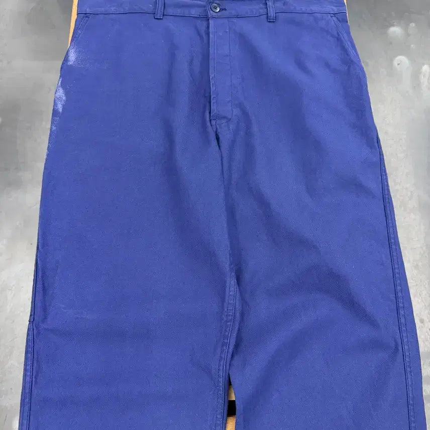 [BUNJANG] Vintage French Work Pants Navy Cotton Twill / OLD VINTAGE WASHED NAVY FRENCH 프렌치워크팬츠