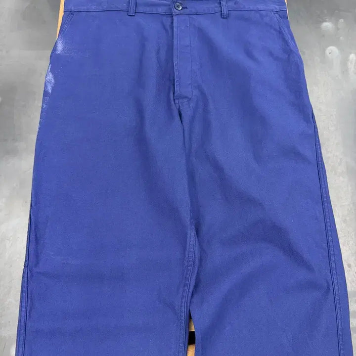 [BUNJANG] Vintage French Work Pants Navy Cotton Twill / OLD VINTAGE WASHED NAVY FRENCH 프렌치워크팬츠