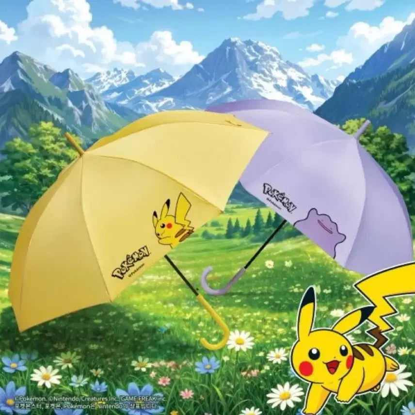 [BUNJANG] Pokemon Long Umbrella (Ditto - Purple) / 포켓몬 장우산 (메타몽_보라)