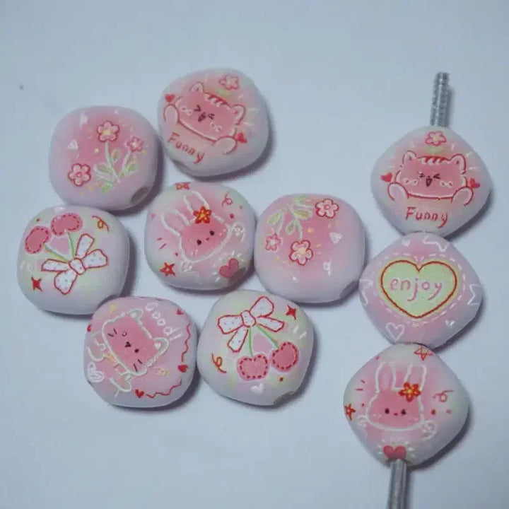 [BUNJANG] Kitsch Pink Cute Beads DIY / DIY 키치핑크 귀요미 비즈