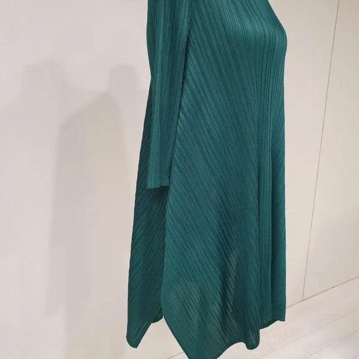[BUNJANG] Pleated Midi Dress - Green / 플리츠  원피스 그린