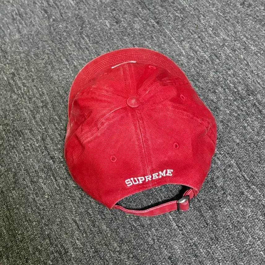 [BUNJANG] Supreme S Logo Ball Cap Red / 슈프림 S로고 볼캡 레드