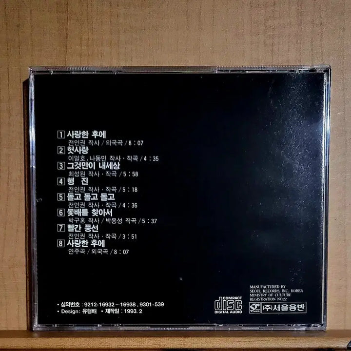 [BUNJANG] Jeon In-kwon Best Album CD (First Press) / 전인권 베스트 앨범 CD
