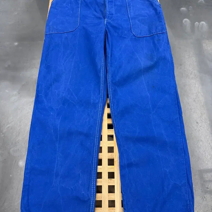 [BUNJANG] French Workwear Fatigue Pants Washed Blue Cotton Twill / OLD MODEL WASHED BLUE FRENCH 프렌치퍼티그팬츠