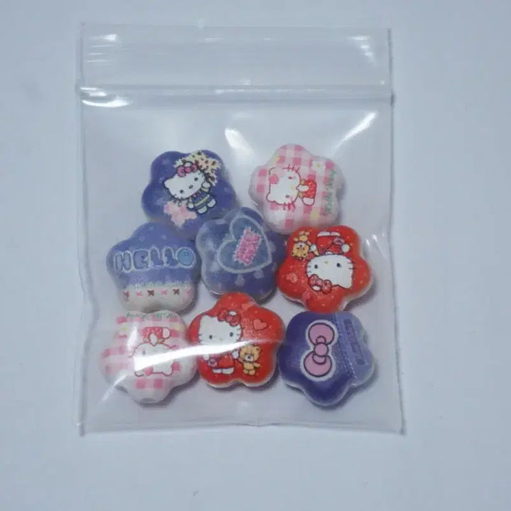 [BUNJANG] DIY Flower Kitty Mix Beads for Keychains and Pens / DIY 꽃모양 키티믹스 비즈