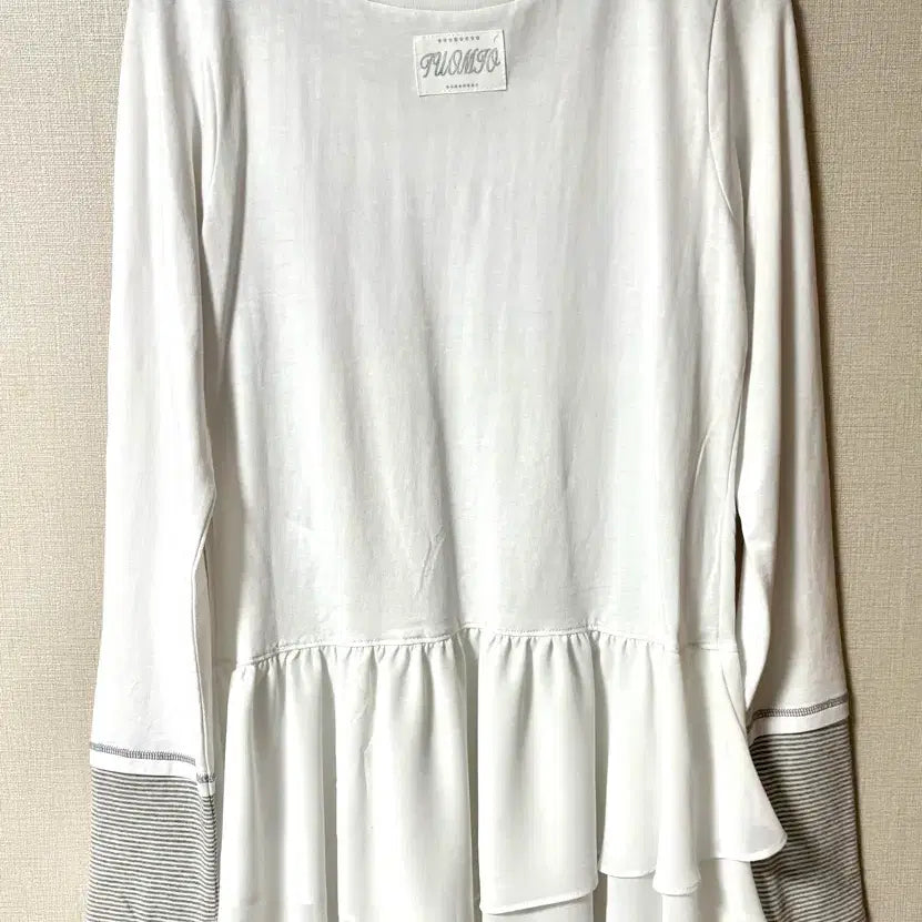 [BUNJANG] Duomo Layered Tail Ribbon Top White / 뚜오미오 LAYERED TAIL RIBBON TOP [WHITE] 2