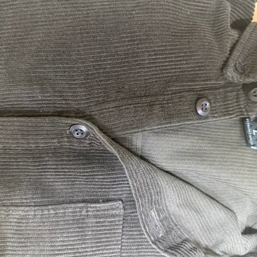 [BUNJANG] WV Project Corduroy Shirt Khaki Brown / 더블유브이프로젝트  코듀로이 셔츠
