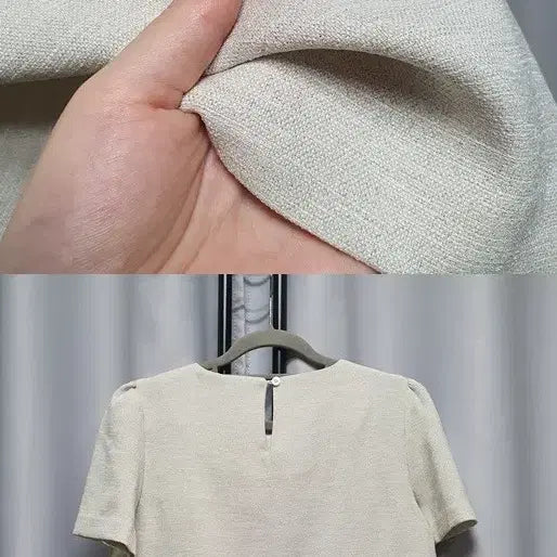 [BUNJANG] Myoung Half Sleeve Puff Blouse / 마이영 반팔 퍼프 블라우스