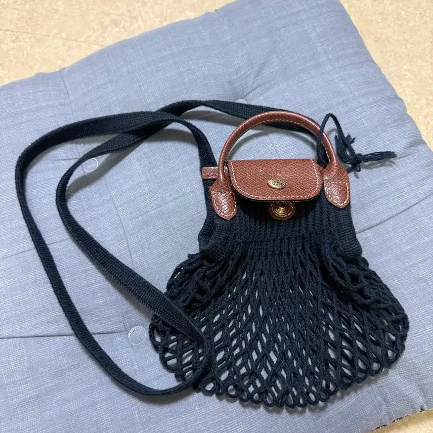 [BUNJANG] Longchamp Le Pliage Filet XS Crossbody Bag Black / 롱샴 네트백 미니 블랙 (르 플리아쥬 필레 XS 크로스 바디백 검정)