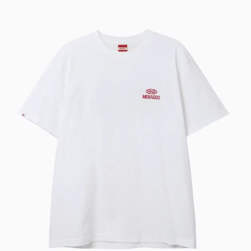 [BUNJANG] MENASOO Logo Short Sleeve T-Shirt White / MENASOO 미나수 반팔