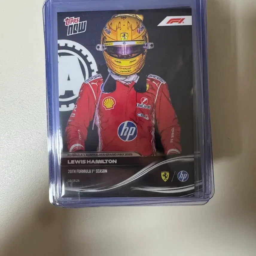 [BUNJANG] F1 Ferrari Lewis Hamilton Topps Now Trading Card / F1 페라리 루이스 해밀턴 탑스 나우 topps now 카드
