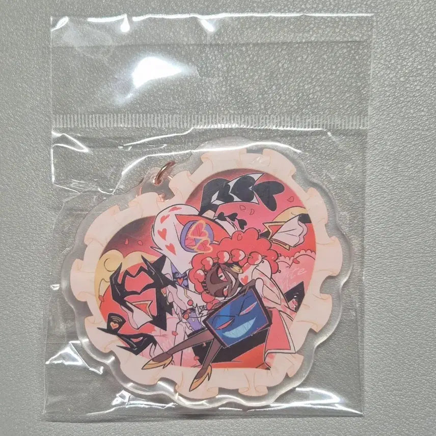 [BUNJANG] Has Been Hotel Valentine Acrylic Beaded Keychain / 해즈빈호텔 발렌타인 아크릴 키링 비즈