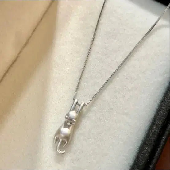 [BUNJANG] 925 Silver Zipper Pendant Necklace / 925 스타일 지퍼 펜던트 목걸이
