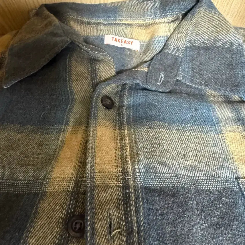[BUNJANG] TAKE EAZY Giant Fit Checkered Shirt L / 테이크이지 자이언트핏 122 체크셔츠L