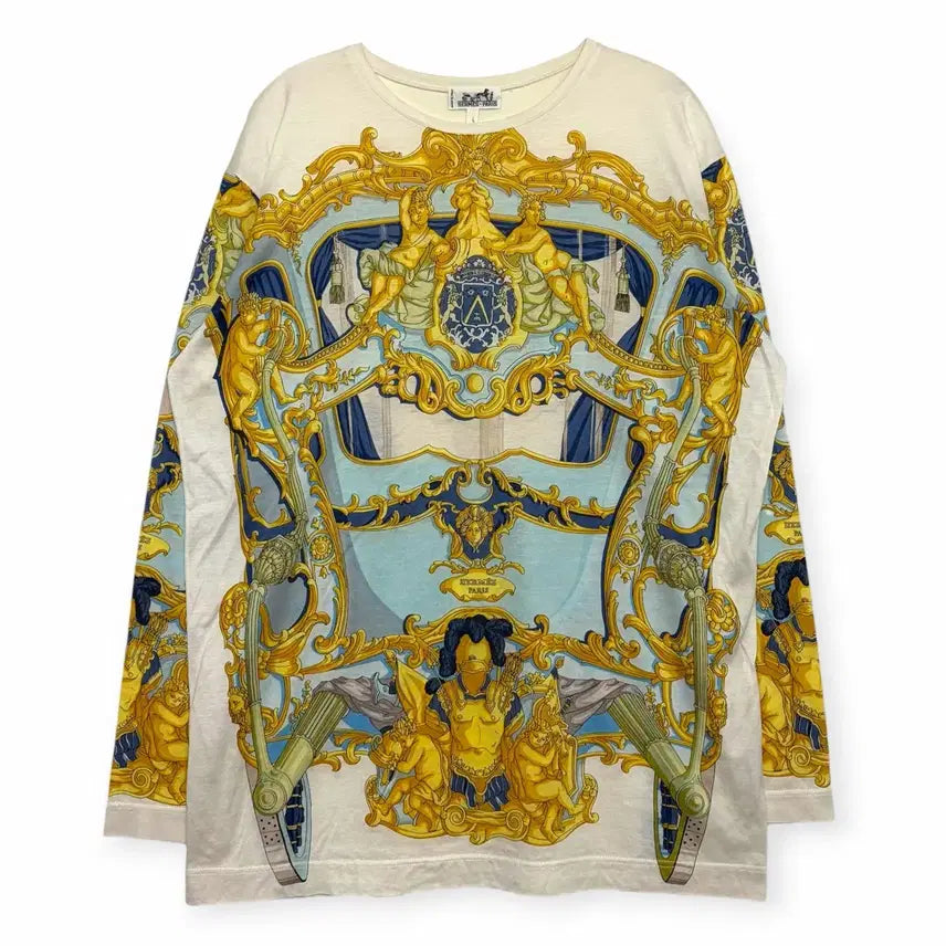 [BUNJANG] Hermes All Over Printing T-Shirt / 에르메스 올오버 프린팅 티셔츠