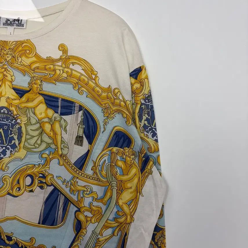 [BUNJANG] Hermes All Over Printing T-Shirt / 에르메스 올오버 프린팅 티셔츠