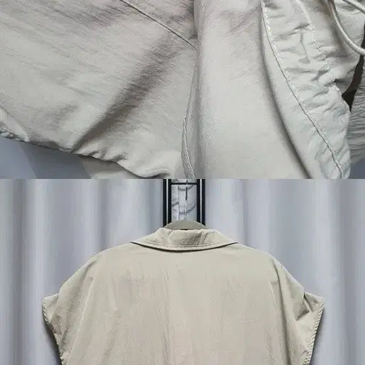 [BUNJANG] String Shirring Pocket Shirt Blouse Jacket / 스트링 카라 셔링 포켓 셔츠 블랏 자켓