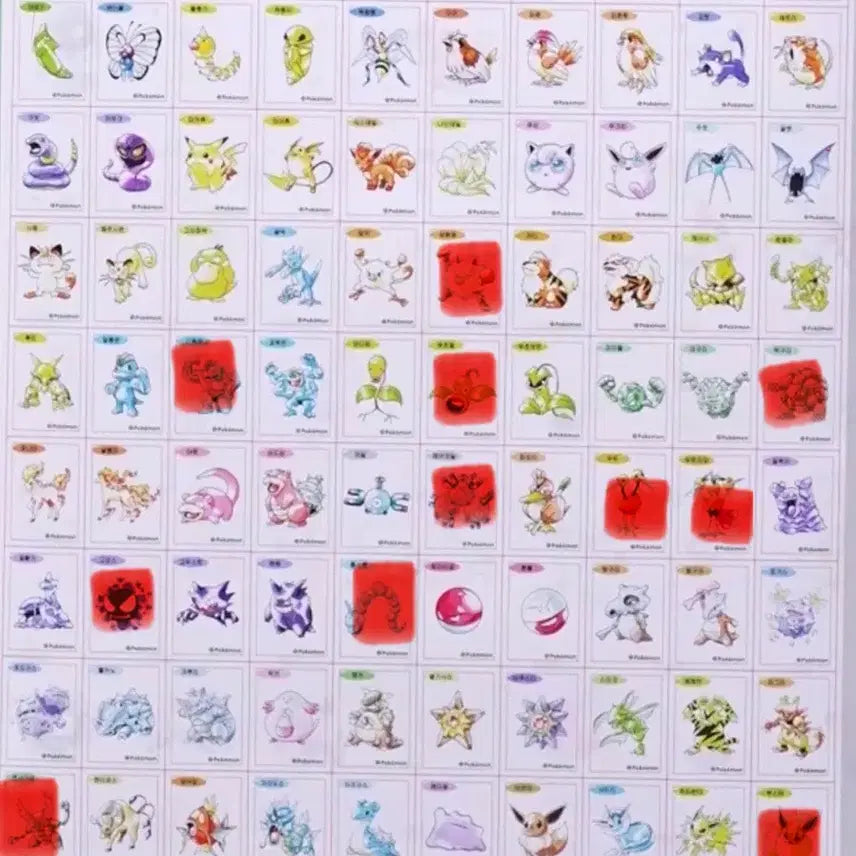[BUNJANG] Pokemon Season 5 Special Stickers / 포켓몬 30주년 스페셜 띠부씰 팝니다
