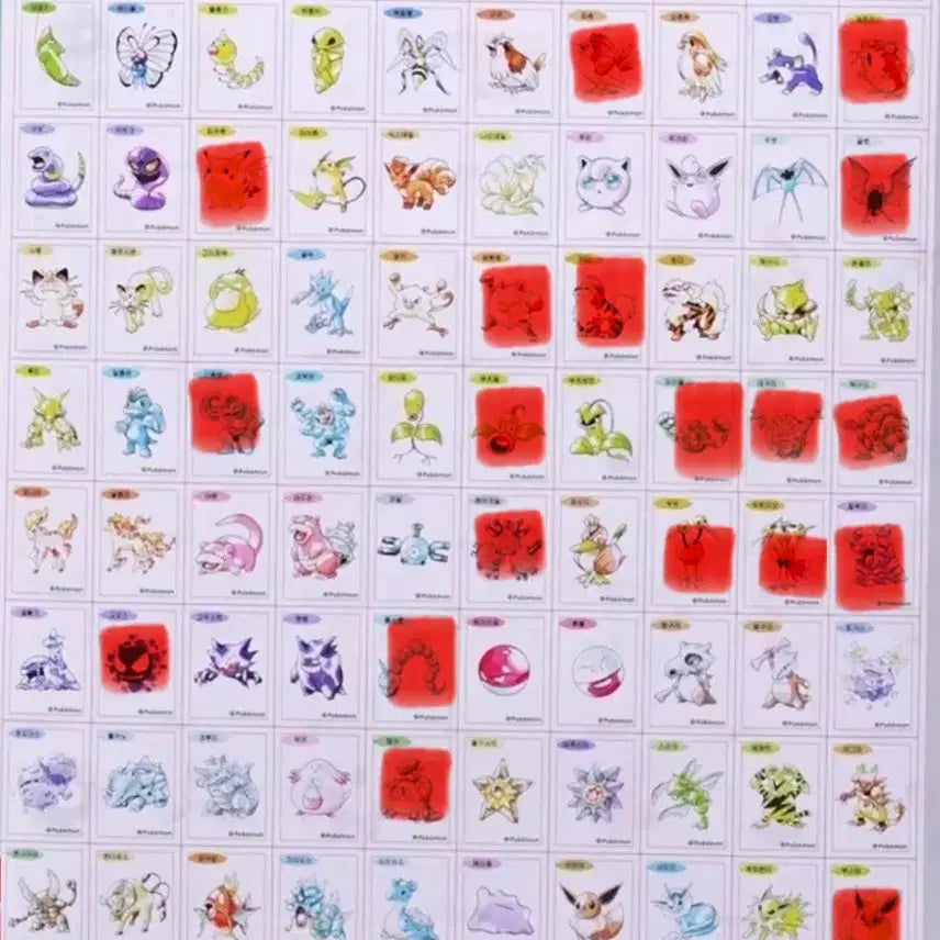 [BUNJANG] Pokemon Season 5 Special Stickers / 포켓몬 30주년 스페셜 띠부씰 팝니다