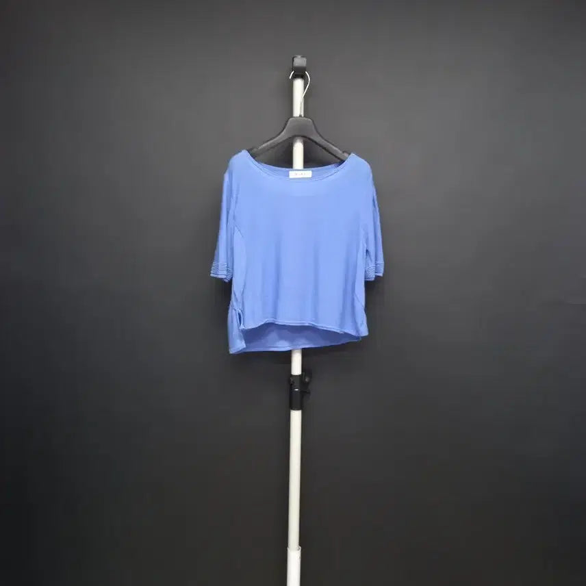 [BUNJANG] Mine Rayon Short Knit Blouse Free Size / 마인 춘하 레이온 숏 니트블라우스 F 33-55