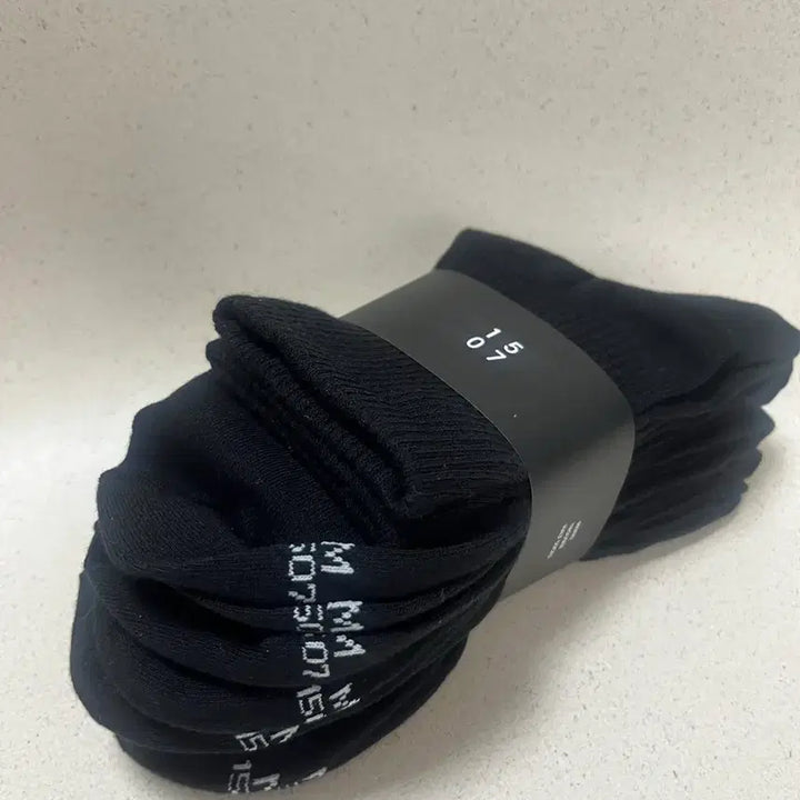 [BUNJANG] Plain Black Socks - 5 Pairs / 새상품 1507 검정무지양말 5켤레 M