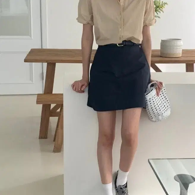 [BUNJANG] Libre Vine Roll-up Short Sleeve Shirt / (25년구매) 리브레 바인 롤업 남방 반팔 셔츠