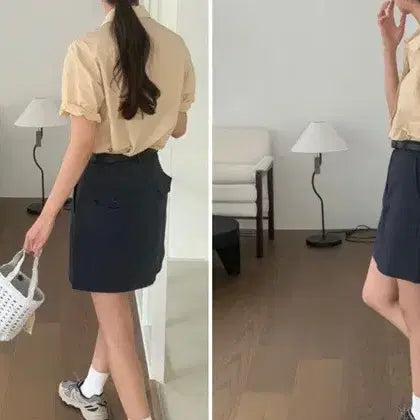 [BUNJANG] Libre Vine Roll-up Short Sleeve Shirt / (25년구매) 리브레 바인 롤업 남방 반팔 셔츠
